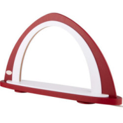 Light Arch without Figurines - Bordeaux/White - 52x29,7 cm / 20.5x11.7 inch