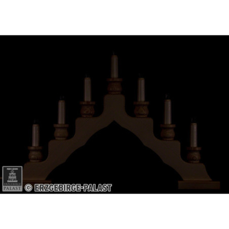 Schwedenleuchter Adventsbogen "Trendiger Schwede" - weiß - 33 cm