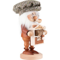 Räuchermännchen Wichtel Insektenfreund - 28 cm