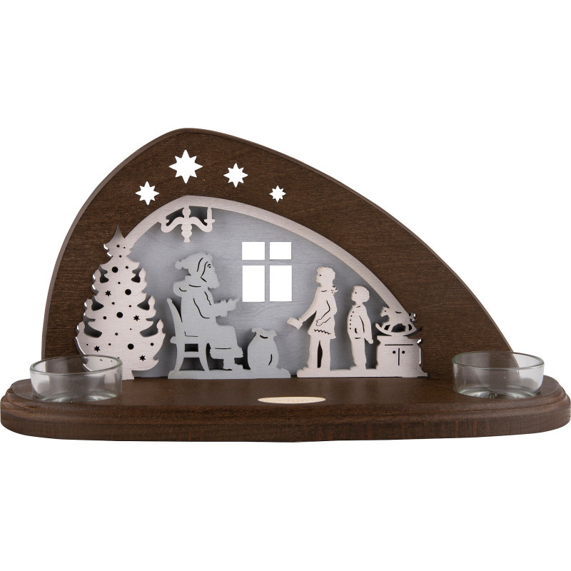 Tea Light Holder - Distribution of Presents - 14,5 cm / 5.7 inch