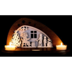 Tea Light Holder - Distribution of Presents - 14,5 cm / 5.7 inch
