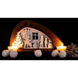 Tea Light Holder - Distribution of Presents - 14,5 cm / 5.7 inch