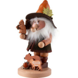 Räuchermännchen Wichtel Wildtierfreund - 33,5 cm