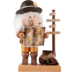 Räuchermännchen Wichtel Weltenbummler - 29,5 cm