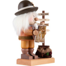 Räuchermännchen Wichtel Weltenbummler - 29,5 cm