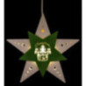 Window Picture Star "Oh Christmas Tree" White/Green - 30,5x29x6 cm / 12x11.4x2.4 inch