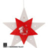 Window Picture Star "Santa's Little Helper" White/Red - 30,5x29x6 cm / 12x11.4x2.4 inch