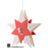 Window Picture Star "Santa's Little Helper" White/Red - 30,5x29x6 cm / 12x11.4x2.4 inch