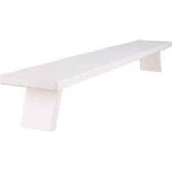 Schwibbogenbank weiß - 80x11x7,5 cm