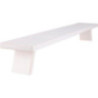 Schwibbogenbank weiß - 80x11x7,5 cm