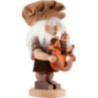 Räuchermännchen Wichtel mit Reiterlein - 28,5 cm