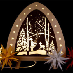Light Triangle "Star Money" - 30x32 cm / 11.8x12.6 inch