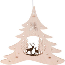 Window Picture - Fir Tree "Forest" - 28,5 cm / 11.2 inch