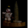 Candle Holder - Snowman with Snowshoe - 10 cm / 3.9 inch