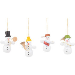 Tree Ornament Snowman Quartet - 6 cm / 2.4 inch