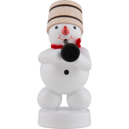 Schneemann-Musikant mit Klarinette - 8 cm