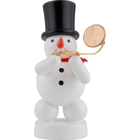 Schneemann Musikant mit Posaune - 8 cm