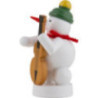 Snowman Musician with Bass Violin - 8 cm / 3 inch