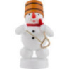 Schneemann Musikant mit Triangel - 8 cm