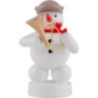 Schneemann Musikant mit Fanfare - 8 cm