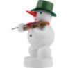 Schneemann Musikant mit Geige - 8 cm