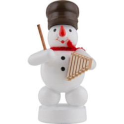 Snowman Musician with Xylophone - 8 cm / 3 inch
