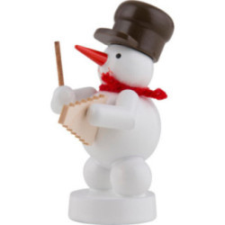 Snowman Musician with Xylophone - 8 cm / 3 inch