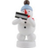 Schneemann Musikant mit Mundharmonika - 8 cm