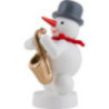Snowman Musician with Saxophone - 8 cm / 3 inch