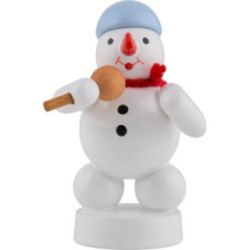 Snowman Sänger with Microphone - 8 cm / 3 inch
