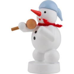 Snowman Sänger with Microphone - 8 cm / 3 inch