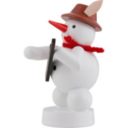 Schneemann Musikant mit Keyboard - 8 cm