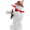 Schneemann Musikant mit Keyboard - 8 cm