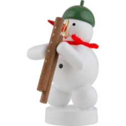 Snowman Musician with Bassoon - 8 cm / 3 inch