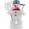 Snowman Musician with Lyre - 8 cm / 3 inch