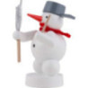 Schneemann Musikant mit Lyra - 8 cm