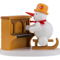 Snowman Piano Player - 8 cm / 3 inch