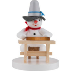 Schneemann Zitherspieler - 8 cm