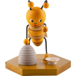 Bee with Beehive - 8 cm / 3.1 inch