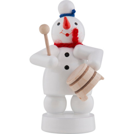 Snowman Musician with Pot - 8 cm / 3 inch