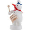 Snowman Musician with Pot - 8 cm / 3 inch
