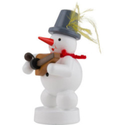 Snowman Musician with Symphonia - 8 cm / 3 inch