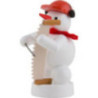 Snowman Musician with Musical Saw - 8 cm / 3 inch