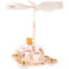 1-Tier Pyramid - Snowman Bakery with Smoking Oven - 27 cm / 10.6 inch