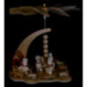 1-stöckige Pyramide Schneemann-Weihnachtsbäckerei mit Räucher-Backofen - 27 cm