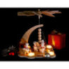 1-Tier Pyramid - Snowman Bakery with Smoking Oven - 27 cm / 10.6 inch
