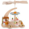 1-Tier Pyramid Snowman Carousel - 28 cm / 11 inch