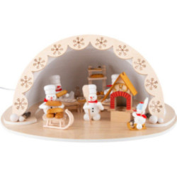 Igloo Bakery - Snowmen Bakers - 35x18 cm / 13.8x7.1 inch