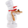 Snowman Baker with Cake Board and Pretzel - 8 cm / 3.1 inch