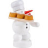 Snowman Baker with Cake - 8 cm / 3.1 inch